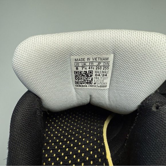 Adidas Black Suede & White Shoes - Picture 5 of 6